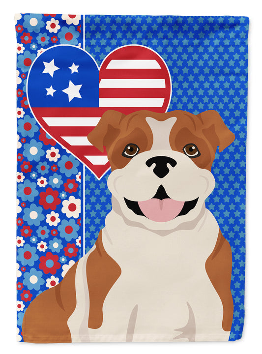 Buy this Red English Bulldog USA American Garden Flag