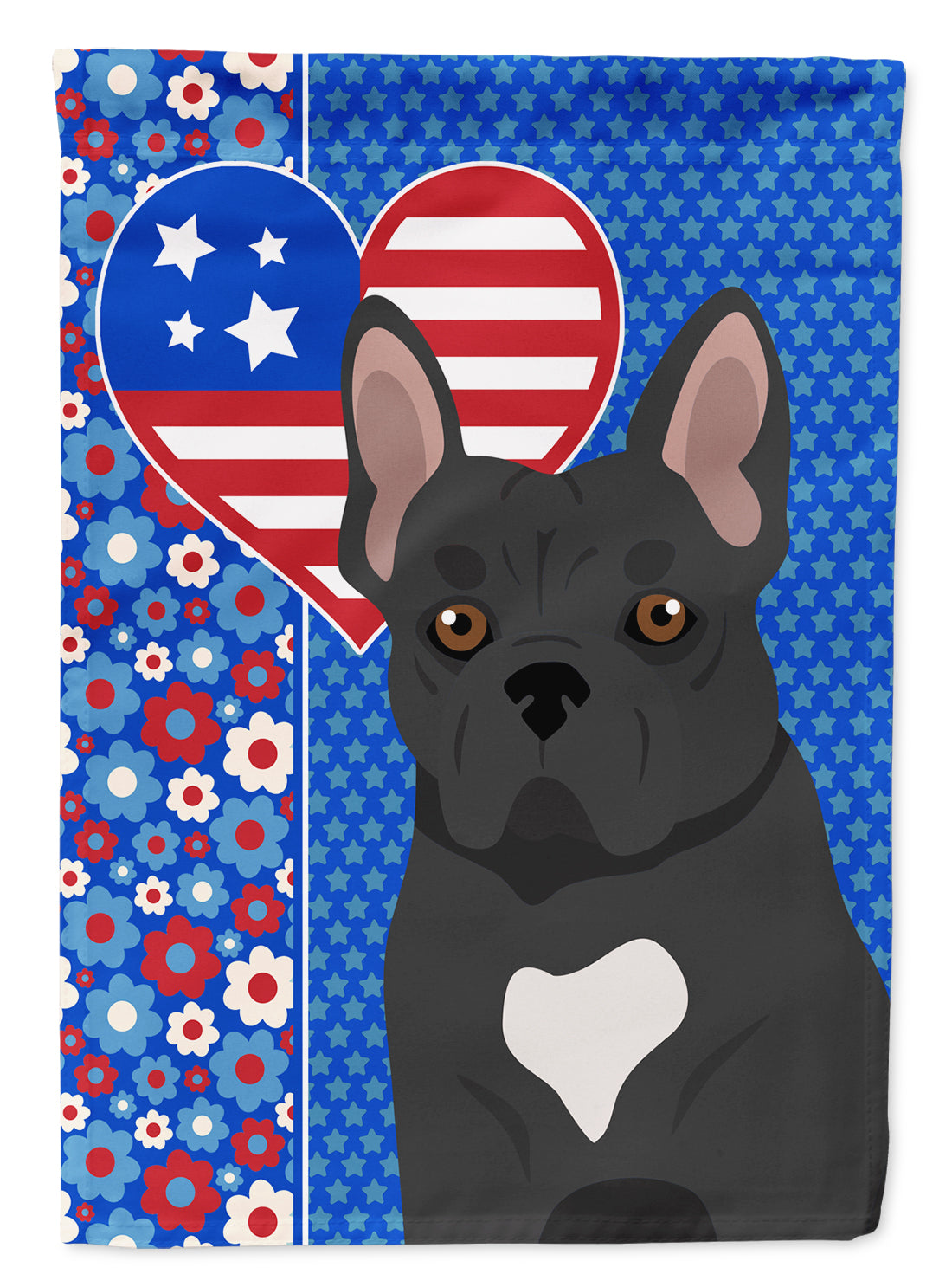 Buy this Black French Bulldog USA American Garden Flag