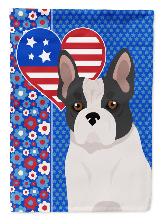 Buy this Black and White French Bulldog USA American Garden Flag