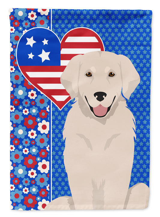 Buy this Cream Golden Retriever USA American Garden Flag