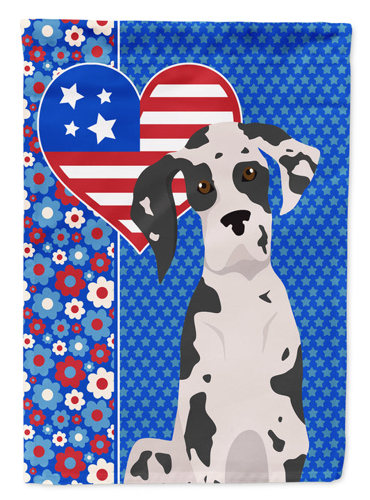 Buy this Harlequin Great Dane USA American Garden Flag