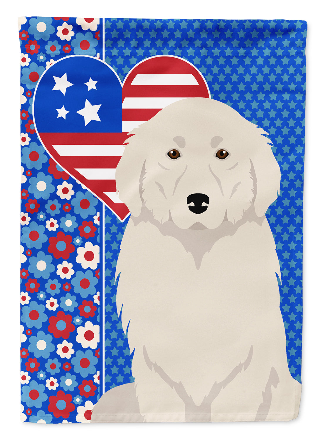 Buy this Great Pyrenees USA American Garden Flag