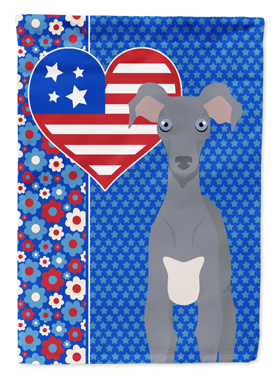 Buy this Gray Italian Greyhound USA American Garden Flag