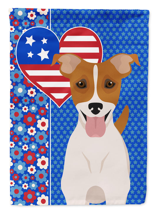 Buy this Brown White Smooth Jack Russell Terrier USA American Garden Flag