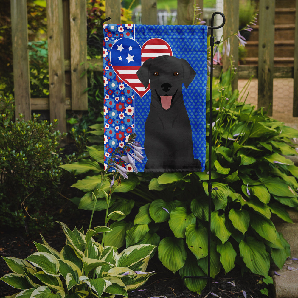 Black Labrador Retriever USA American Garden Flag