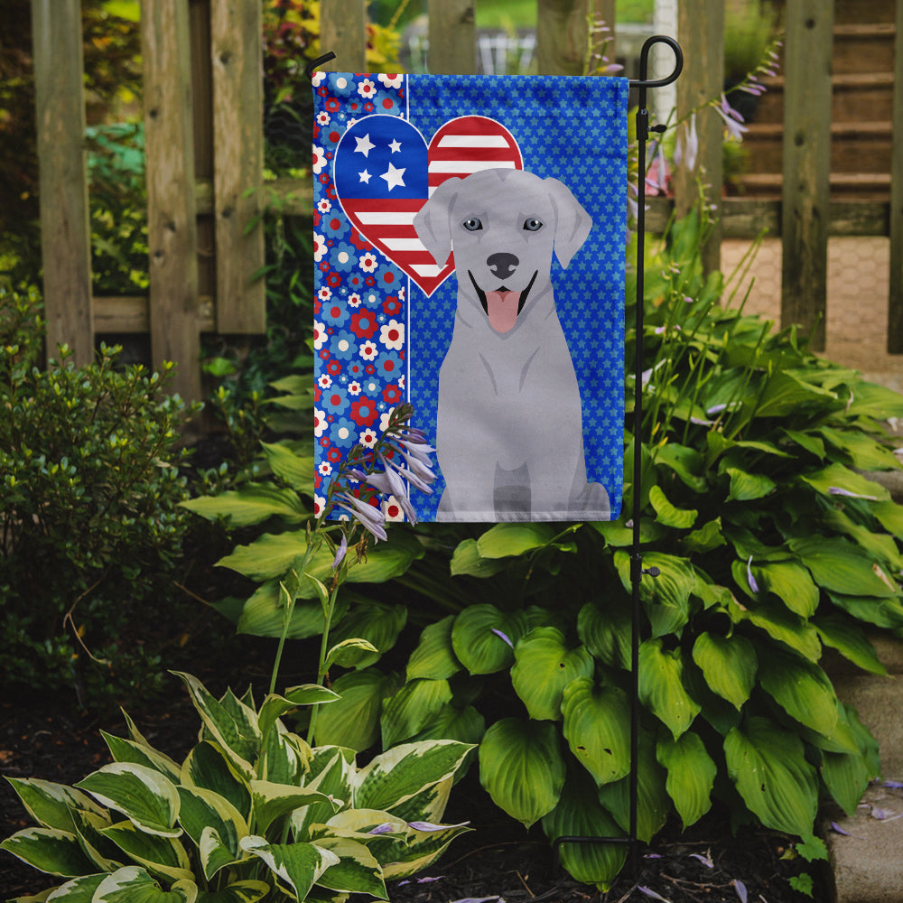 Silver Labrador Retriever USA American Garden Flag