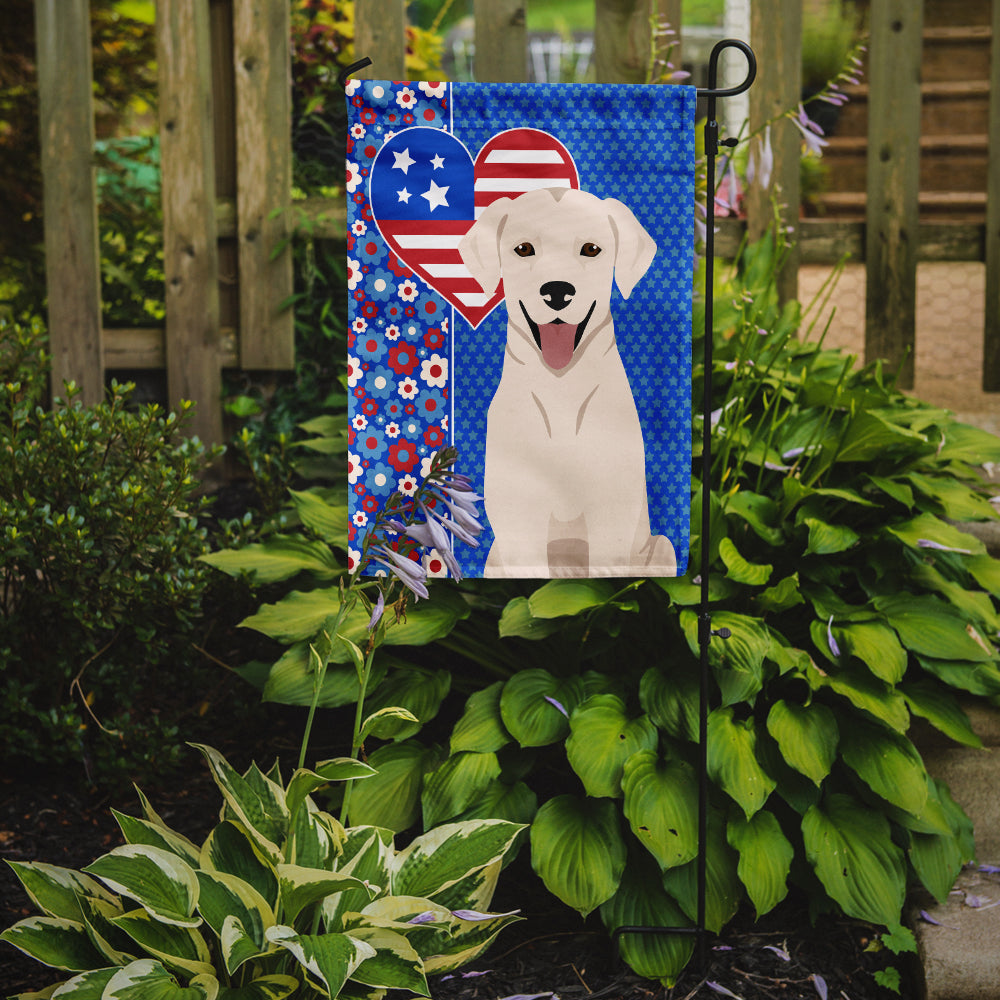 White Cream Labrador Retriever USA American Garden Flag