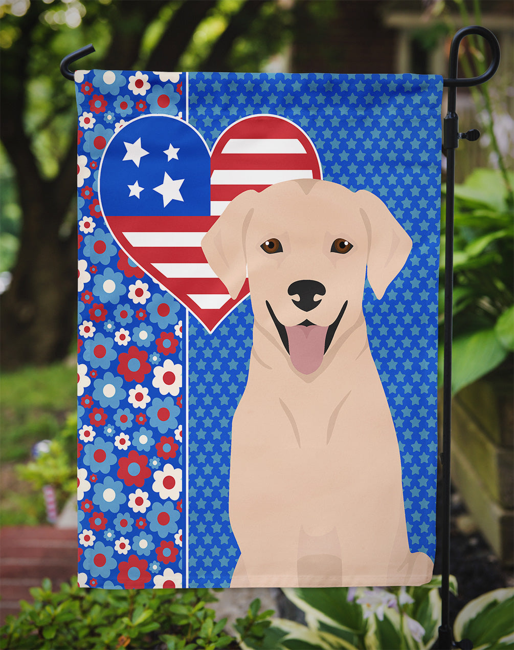 Yellow Labrador Retriever USA American Garden Flag