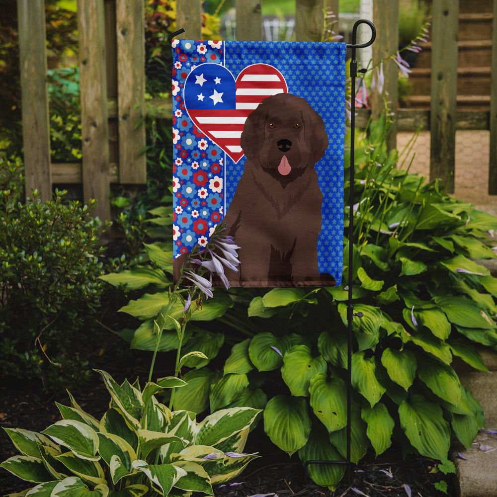 Brown Newfoundland USA American Garden Flag