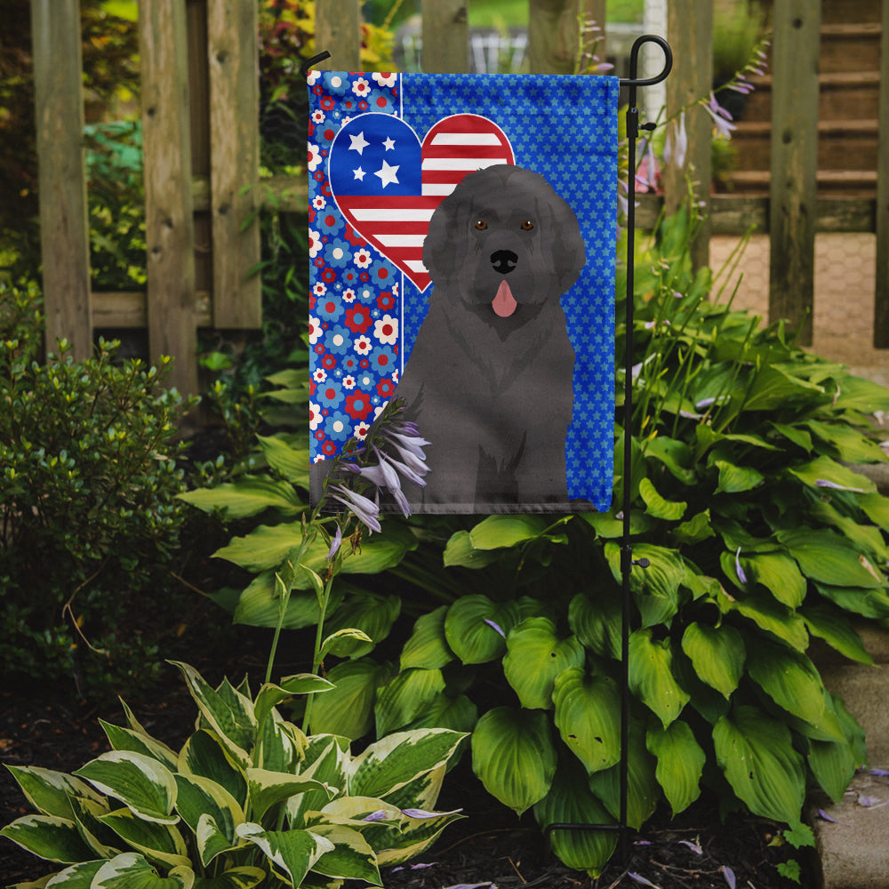 Grey Newfoundland USA American Garden Flag