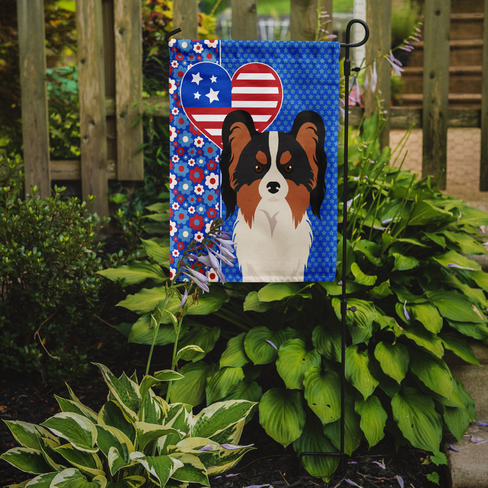 Tricolor Papillon USA American Garden Flag