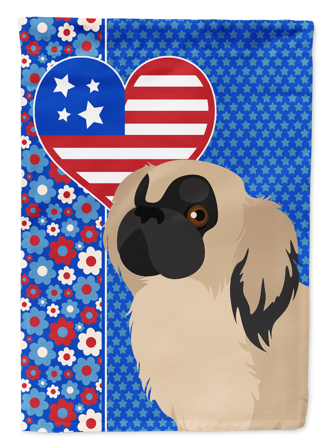 Buy this Cream Pekingese USA American Garden Flag