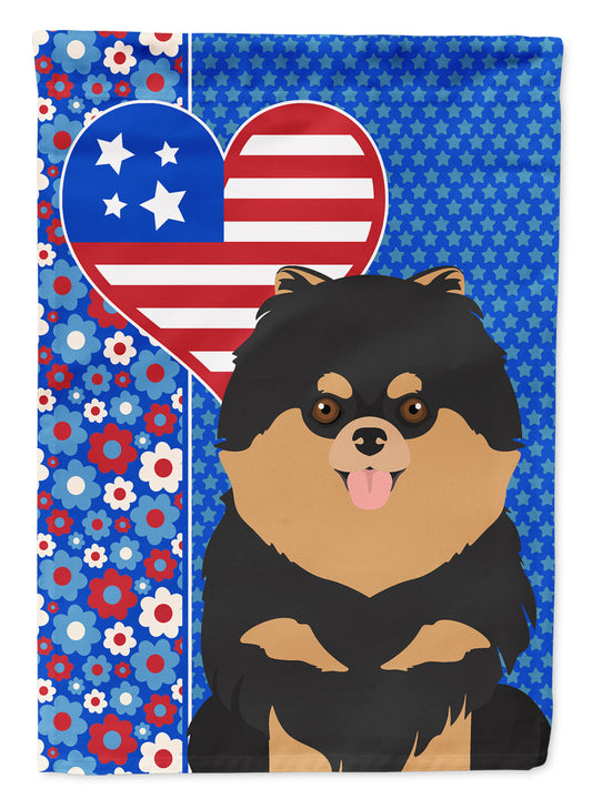 Buy this Black and Tan Pomeranian USA American Garden Flag