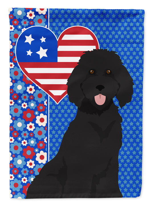 Buy this Standard Black Poodle USA American Garden Flag