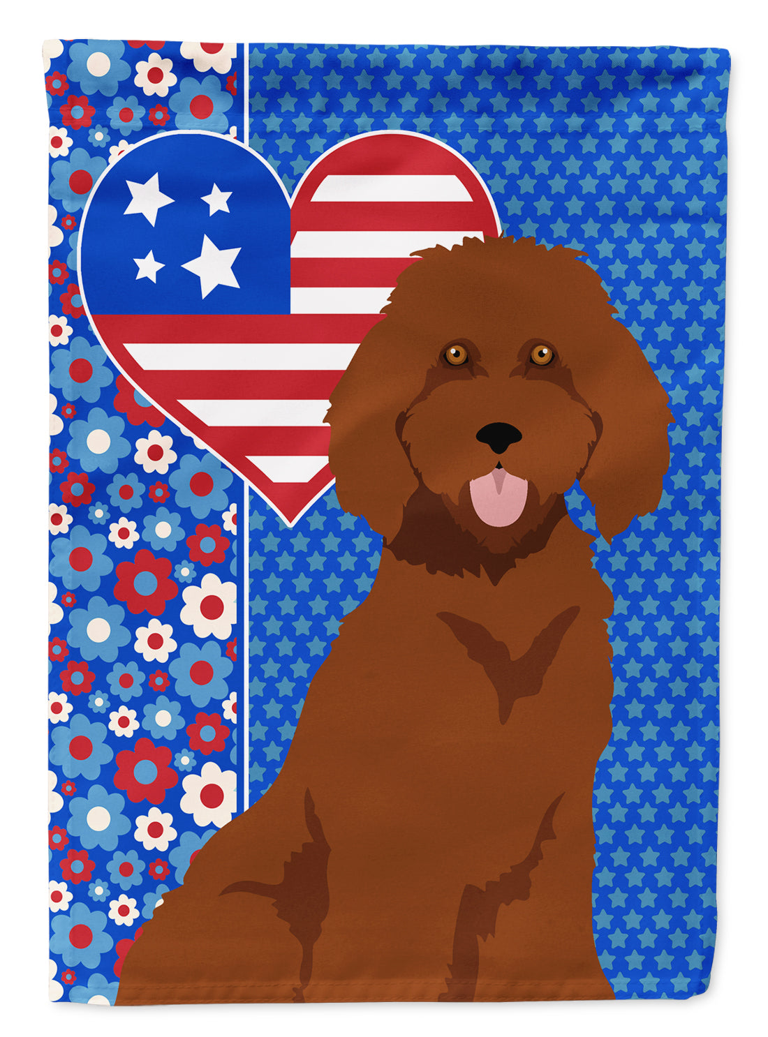 Buy this Standard Red Poodle USA American Garden Flag