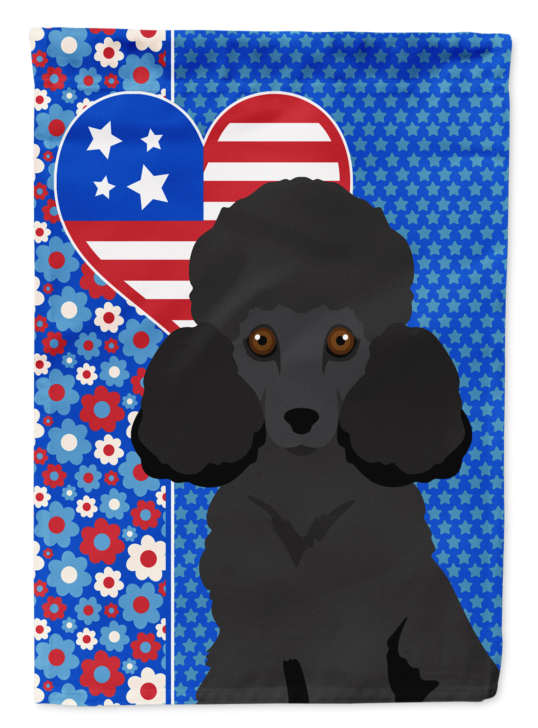 Buy this Toy Black Poodle USA American Garden Flag