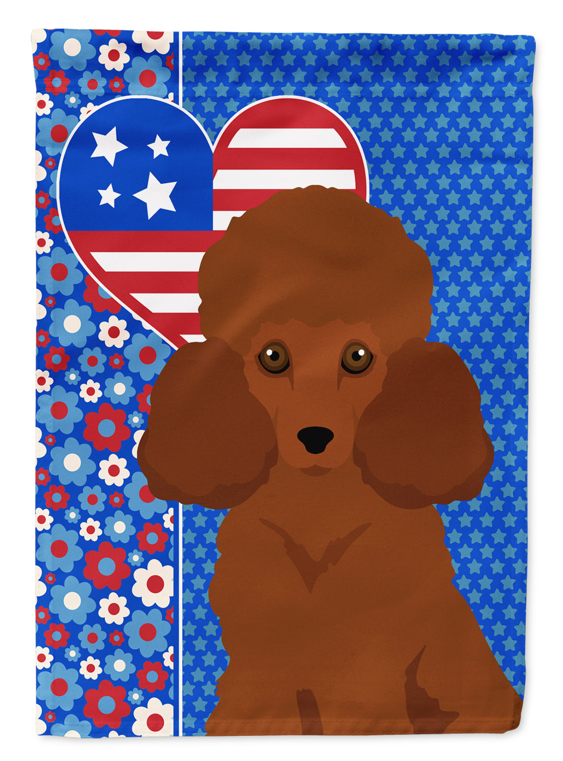 Buy this Toy Red Poodle USA American Garden Flag