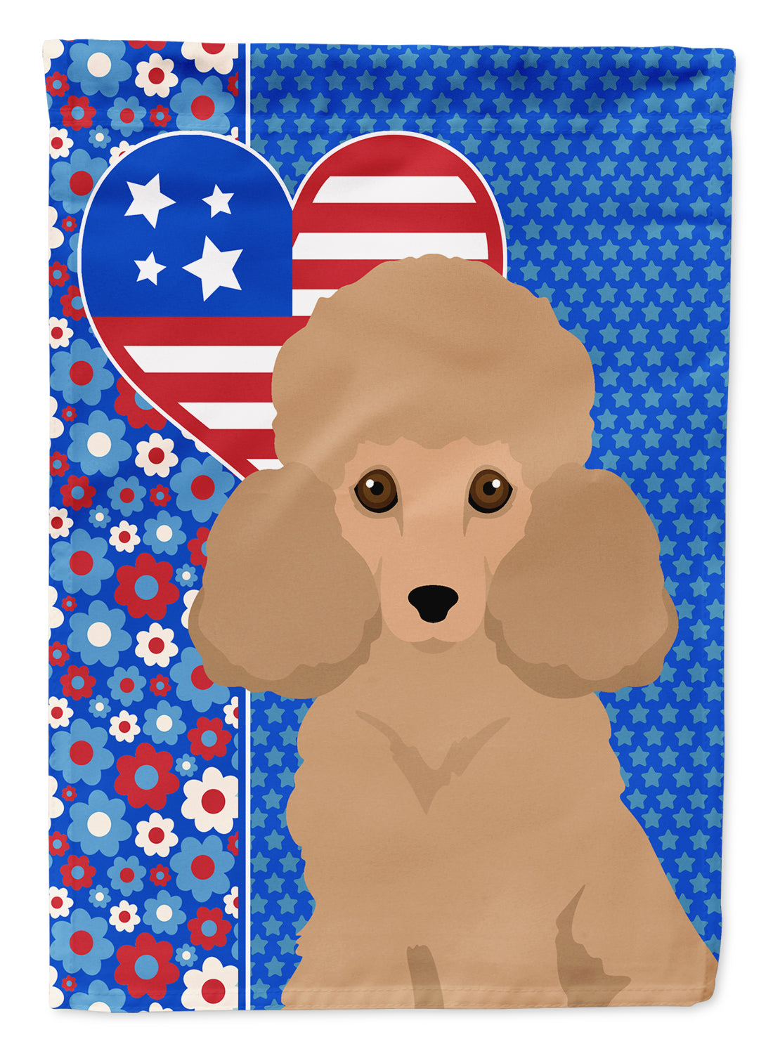 Buy this Toy Apricot Poodle USA American Garden Flag