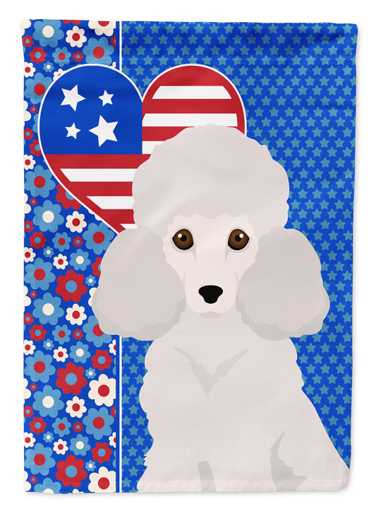 Buy this Toy White Poodle USA American Garden Flag