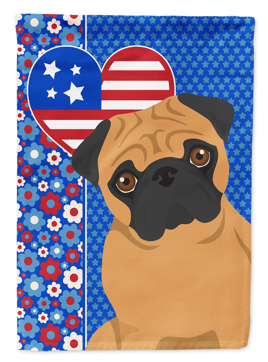 Buy this Apricot Pug USA American Garden Flag