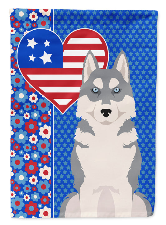 Buy this Grey Siberian Husky USA American Garden Flag