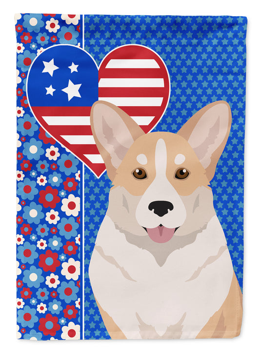 Buy this Fawn Cardigan Corgi USA American Garden Flag