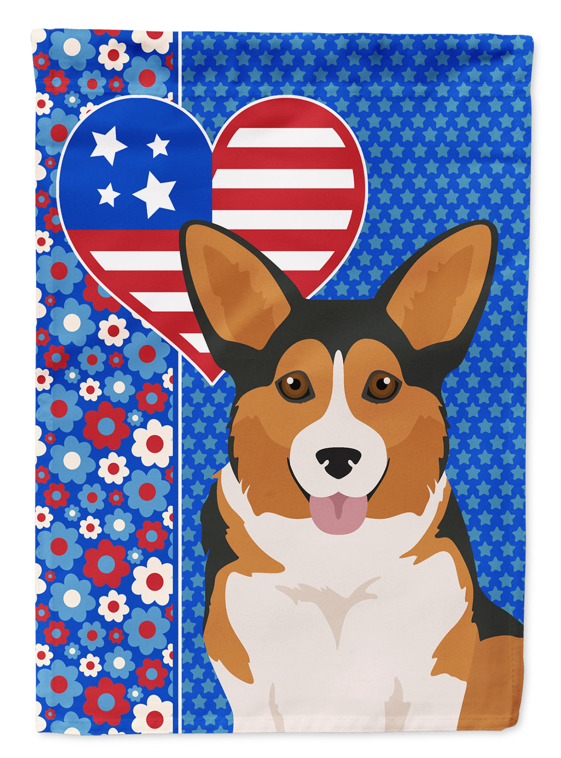 Buy this Sable Pembroke Corgi USA American Garden Flag