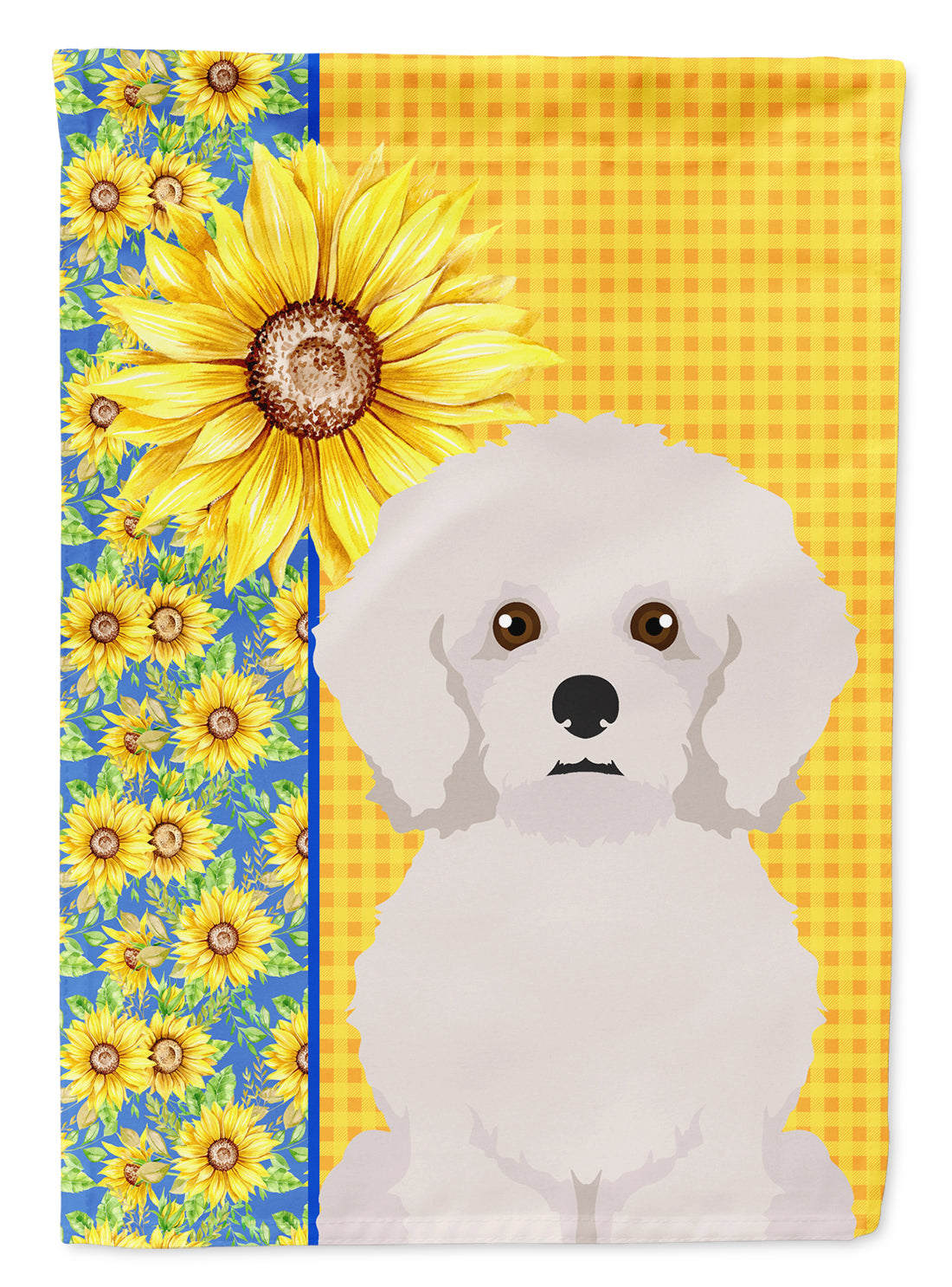 Buy this Summer Sunflowers Bichon Frise Garden Flag