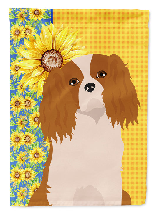 Buy this Summer Sunflowers Blenheim Cavalier Spaniel Garden Flag