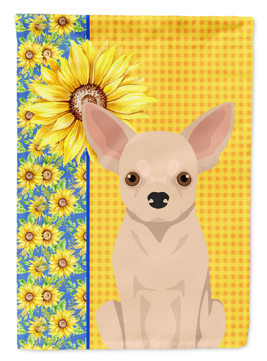 Buy this Summer Sunflowers Fawn Chihuahua Garden Flag