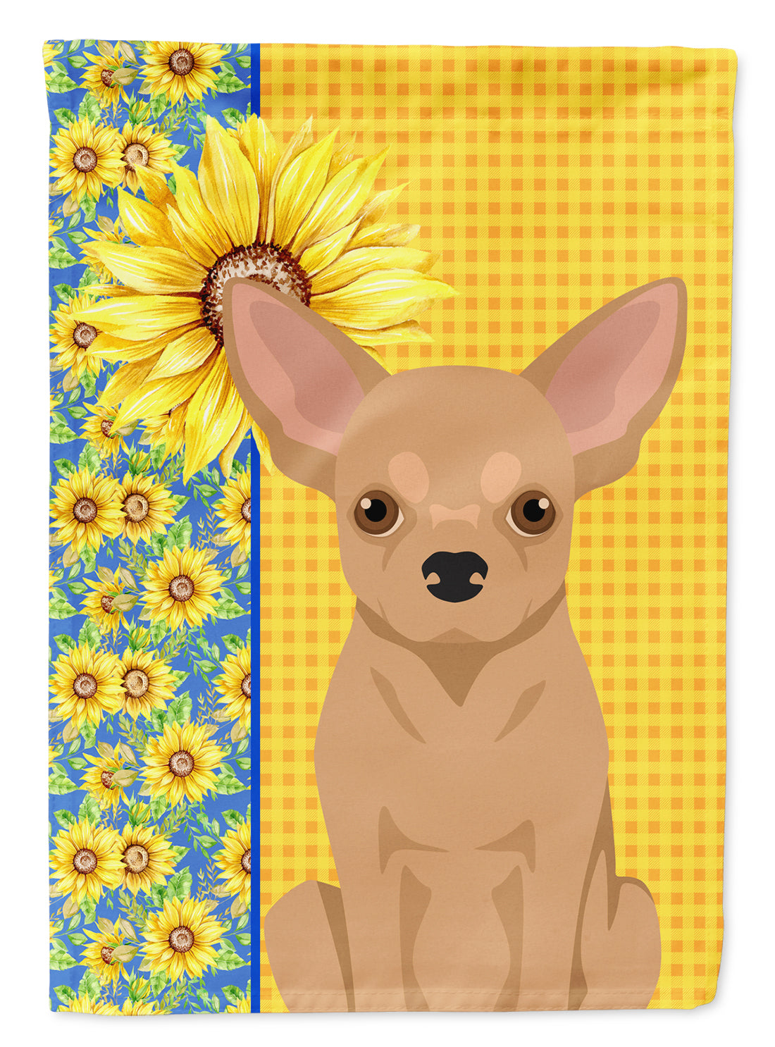 Buy this Summer Sunflowers Gold Chihuahua Garden Flag