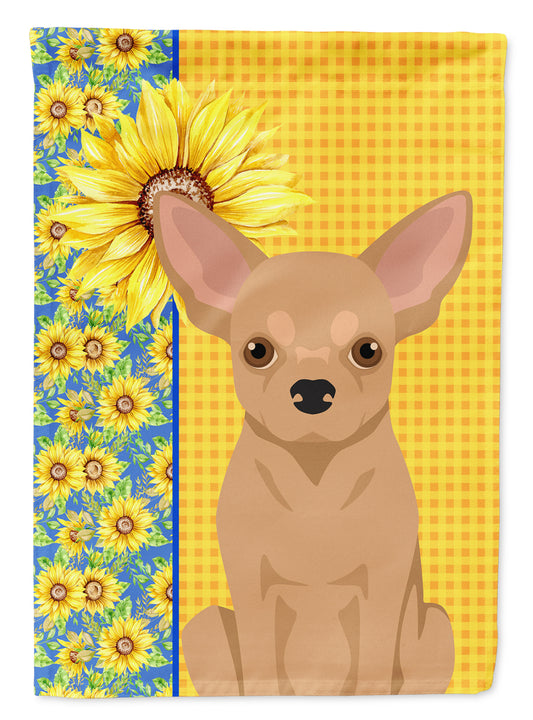 Buy this Summer Sunflowers Gold Chihuahua Garden Flag