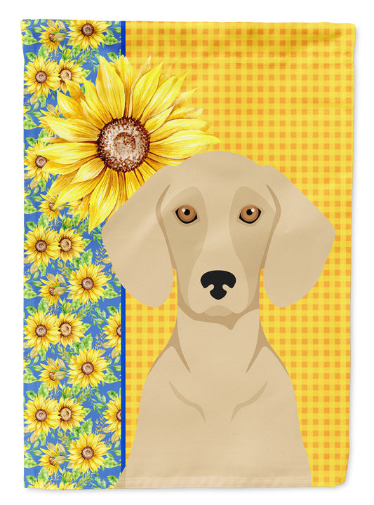 Buy this Summer Sunflowers Cream Dachshund Garden Flag