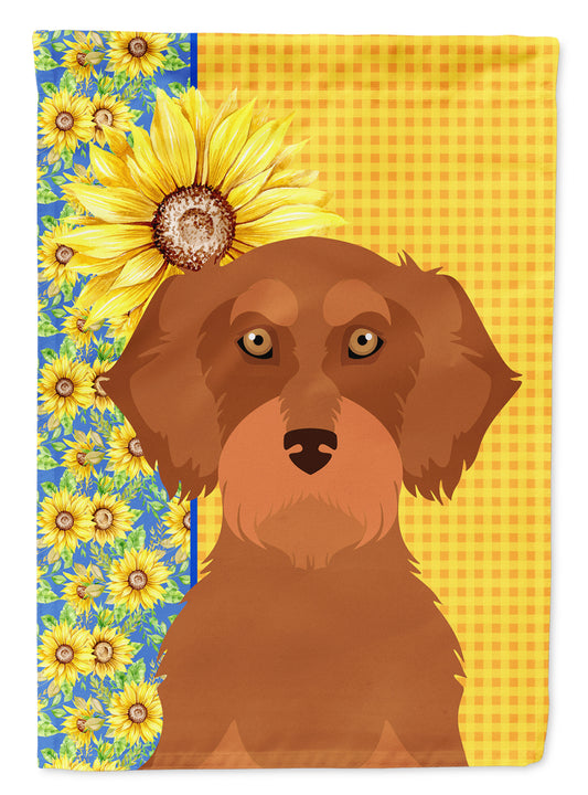 Buy this Summer Sunflowers Wirehair Red Dachshund Garden Flag