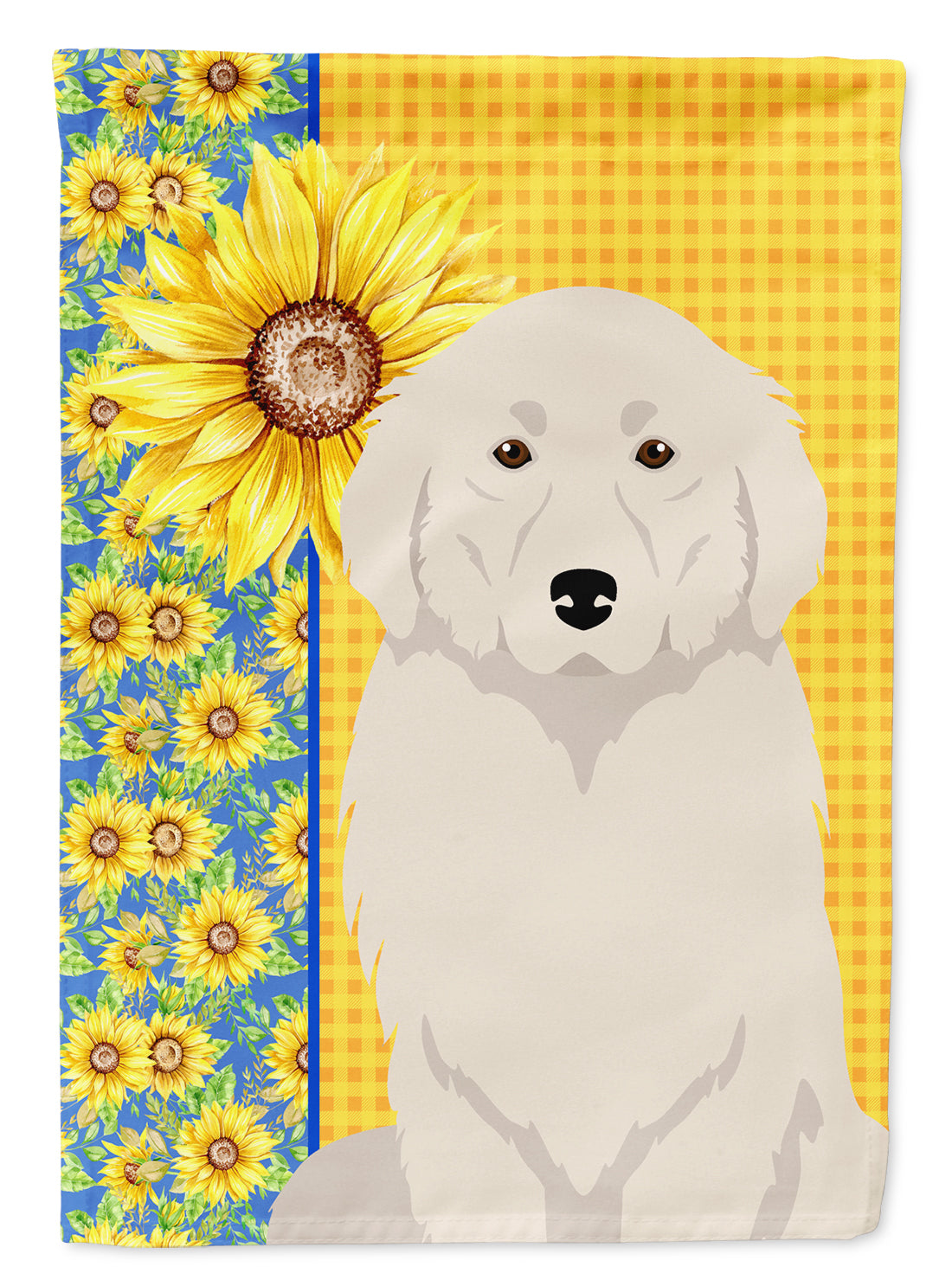 Buy this Summer Sunflowers Great Pyrenees Garden Flag