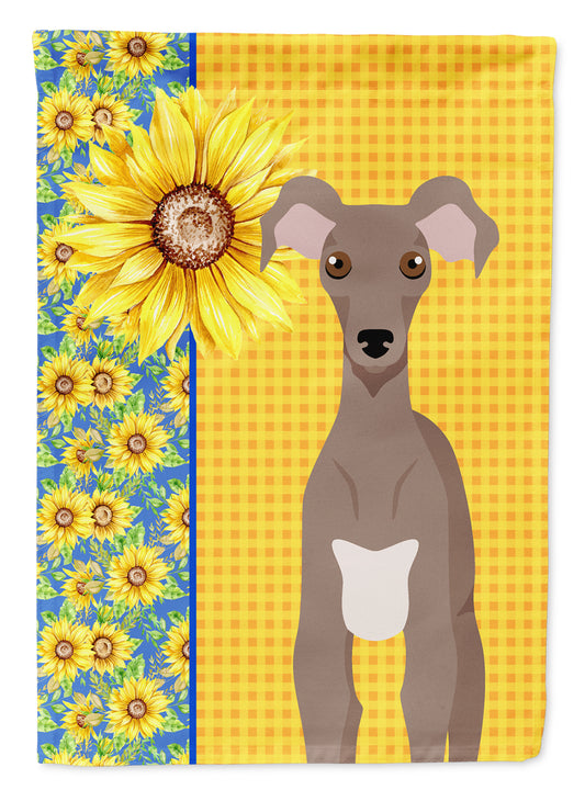 Buy this Summer Sunflowers Fawn Italian Greyhound Garden Flag