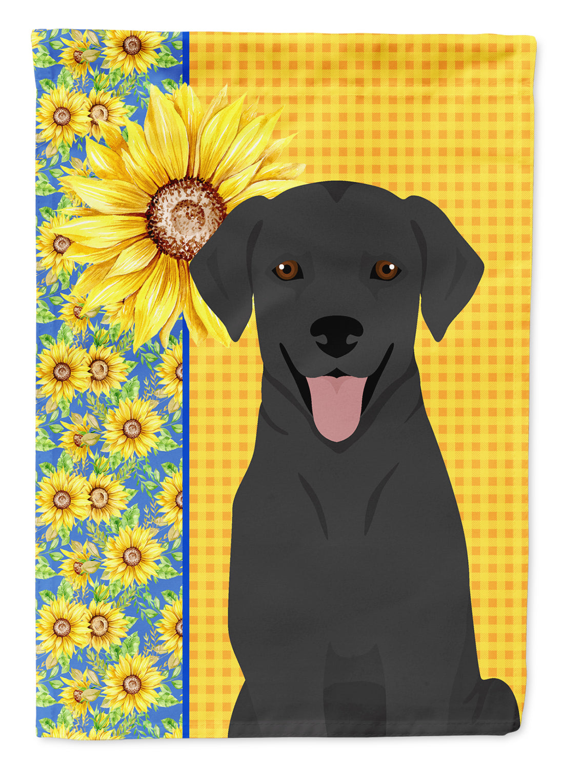 Buy this Summer Sunflowers Black Labrador Retriever Garden Flag