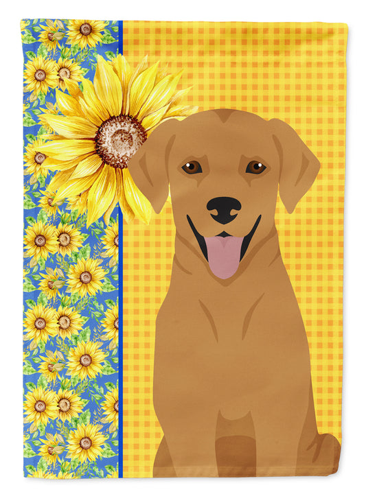 Buy this Summer Sunflowers Red Fox Labrador Retriever Garden Flag