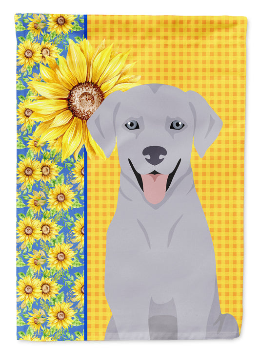 Buy this Summer Sunflowers Silver Labrador Retriever Garden Flag