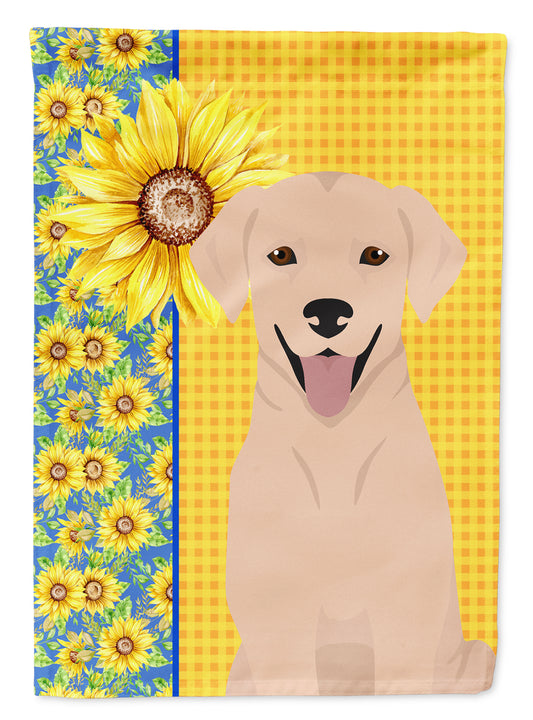 Buy this Summer Sunflowers Yellow Labrador Retriever Garden Flag