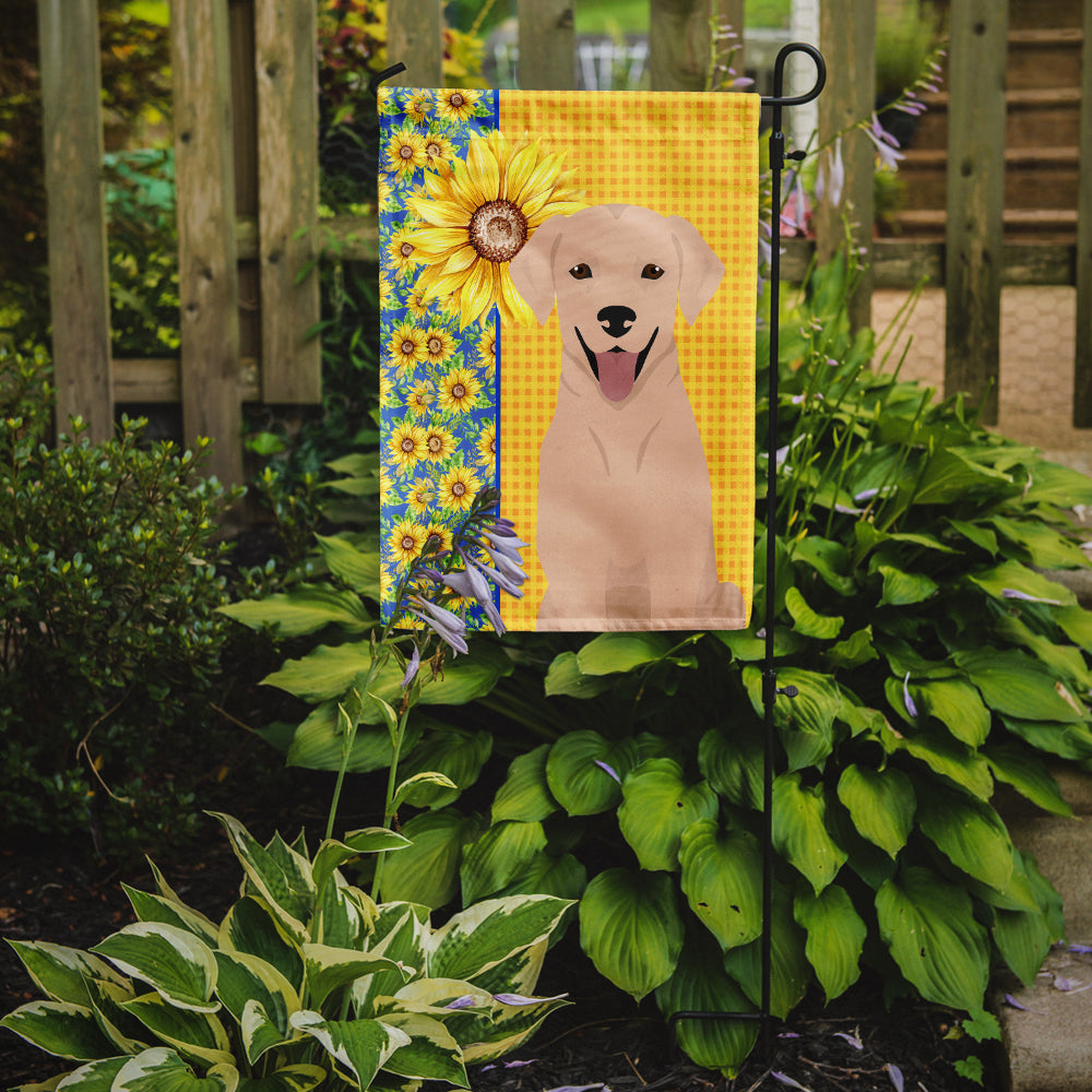 Summer Sunflowers Yellow Labrador Retriever Garden Flag