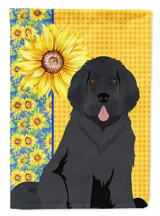 Buy this Summer Sunflowers Black Newfoundland Garden Flag