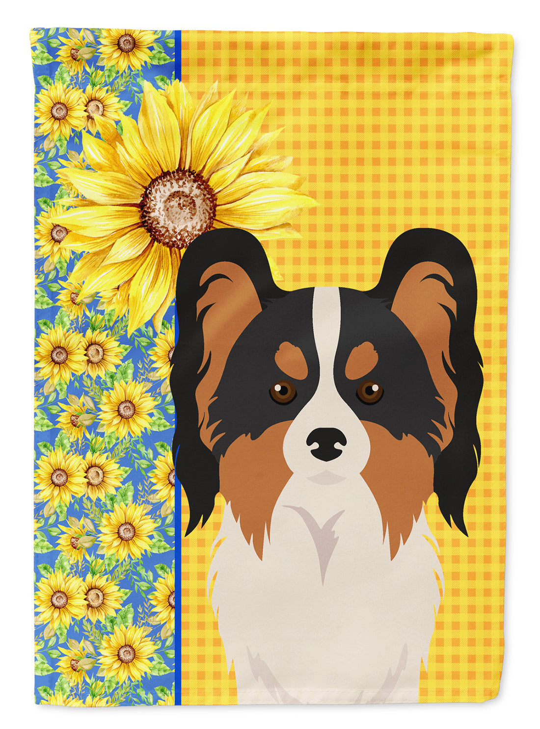 Buy this Summer Sunflowers Tricolor Papillon Garden Flag