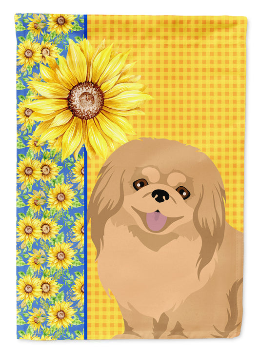 Buy this Summer Sunflowers Gold Pekingese Garden Flag