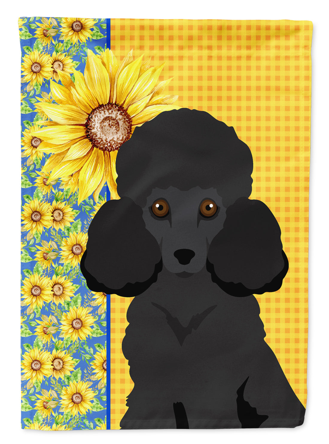 Buy this Summer Sunflowers Toy Black Poodle Garden Flag