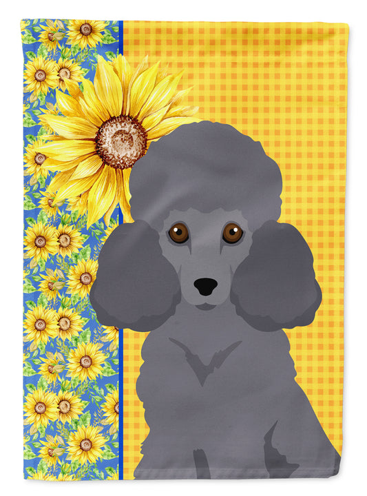 Buy this Summer Sunflowers Toy Grey Poodle Garden Flag