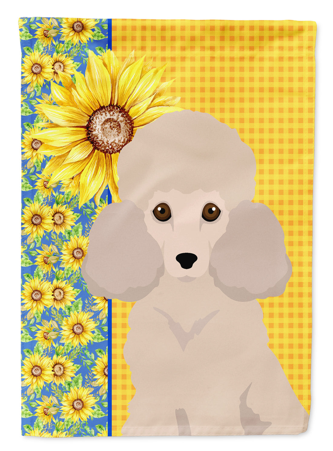 Buy this Summer Sunflowers Toy Cream Poodle Garden Flag