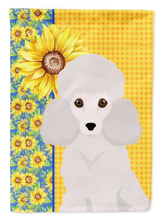 Buy this Summer Sunflowers Toy White Poodle Garden Flag