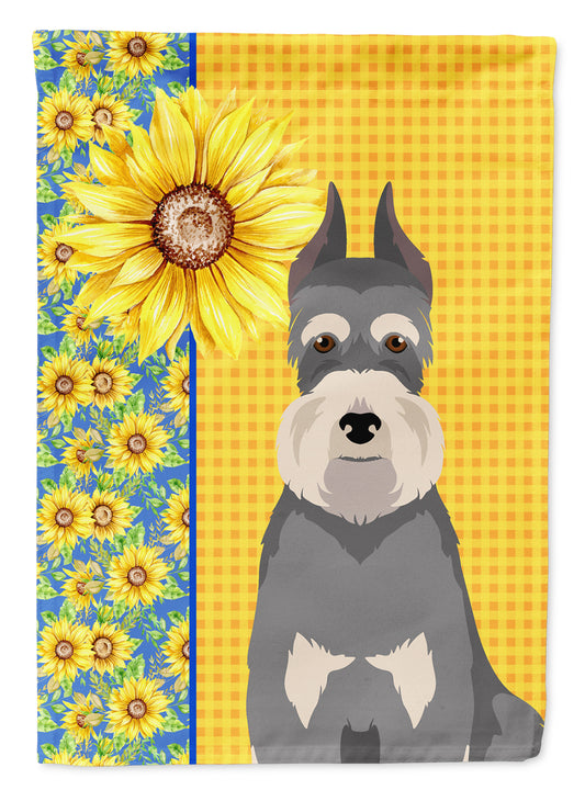 Buy this Summer Sunflowers Salt Pepper Schnauzer Garden Flag