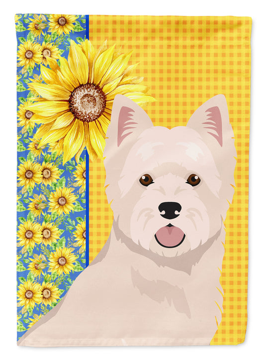 Buy this Summer Sunflowers Westie West Highland White Terrier House Flag